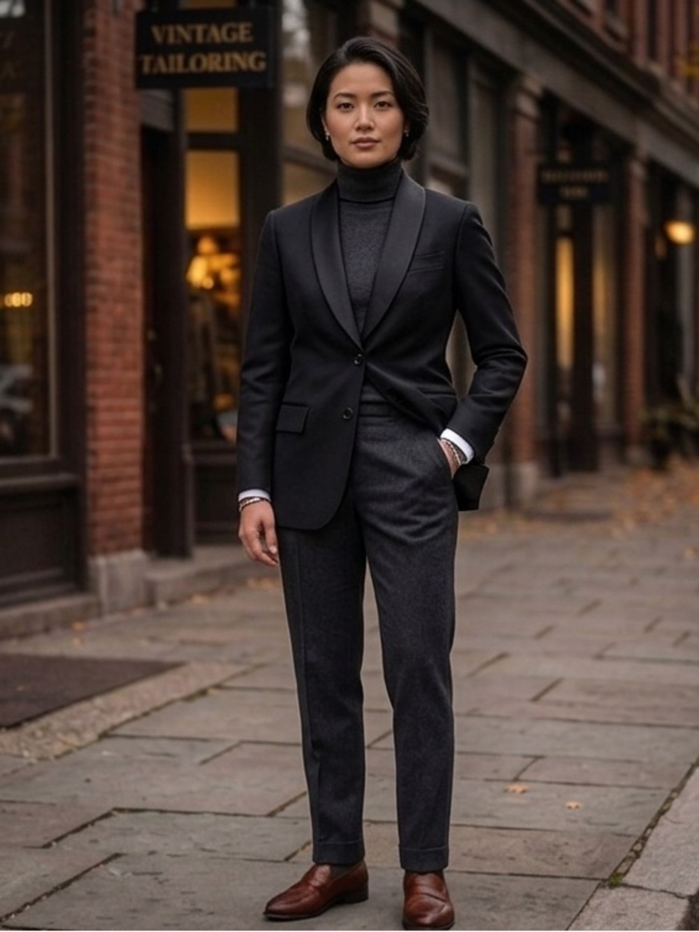 Disney Worldwide Services Custom Tailored Black Blazer Jacket Sz L / XL